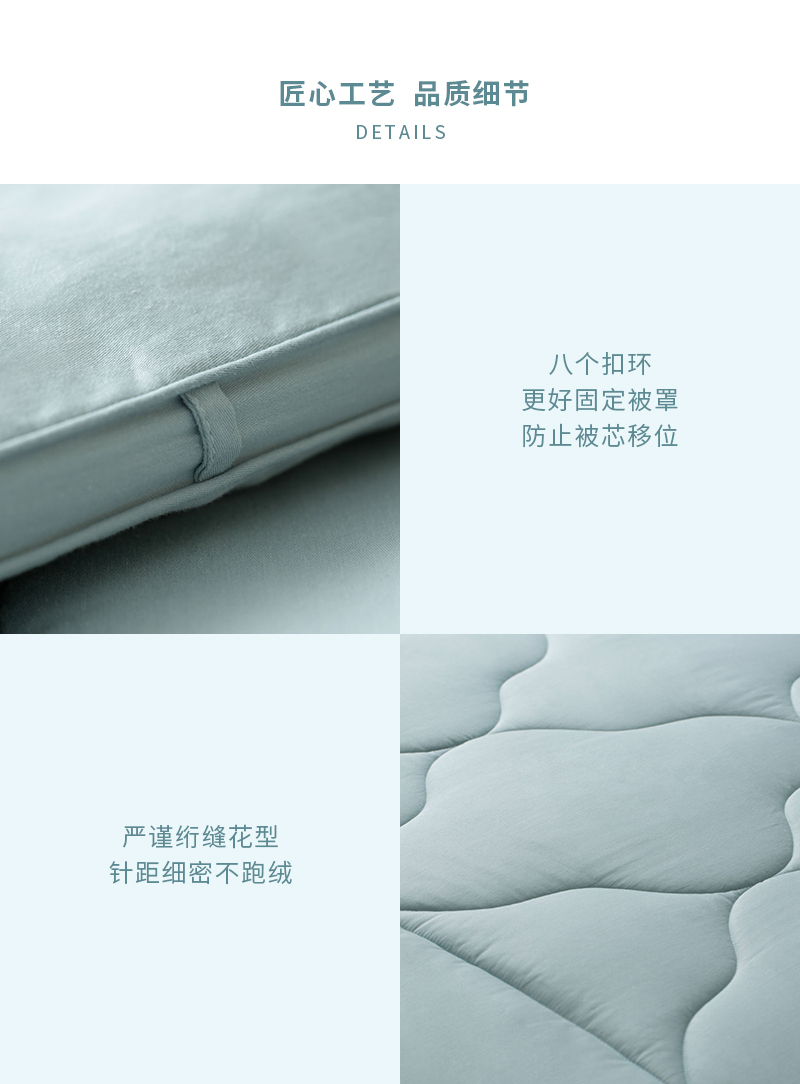 CRIA  负氧离子澳毛冬被430gsm 蓝绿 1.5*2M
