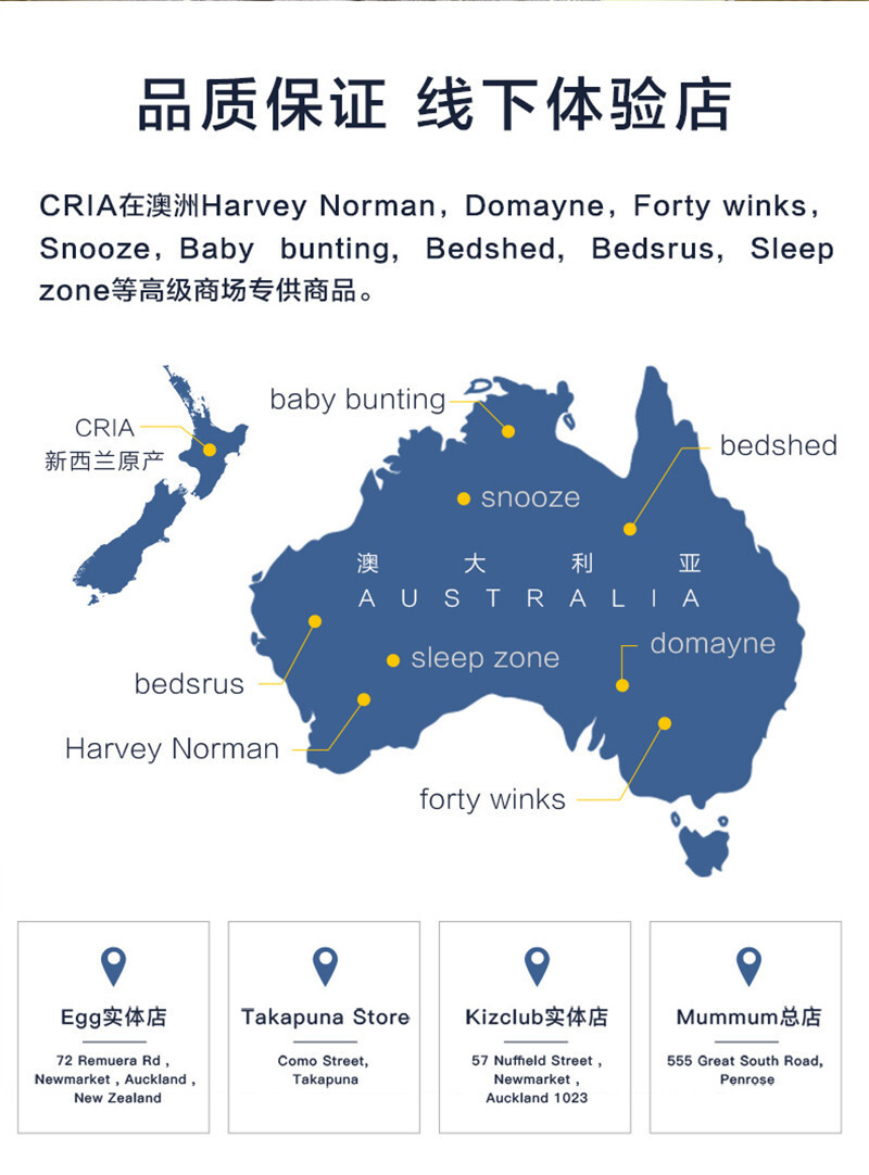 新西兰CRIA 可水洗羊毛春秋被空调被 白色 S