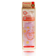 日本原产啾啾baby可爱妈妈玻璃宽口奶瓶（蝴蝶结）240ML 240 ML