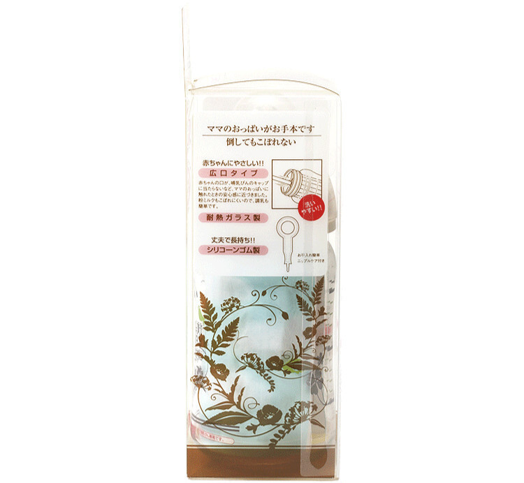 日本原产啾啾baby可爱妈妈玻璃宽口奶瓶160ML 160 ML