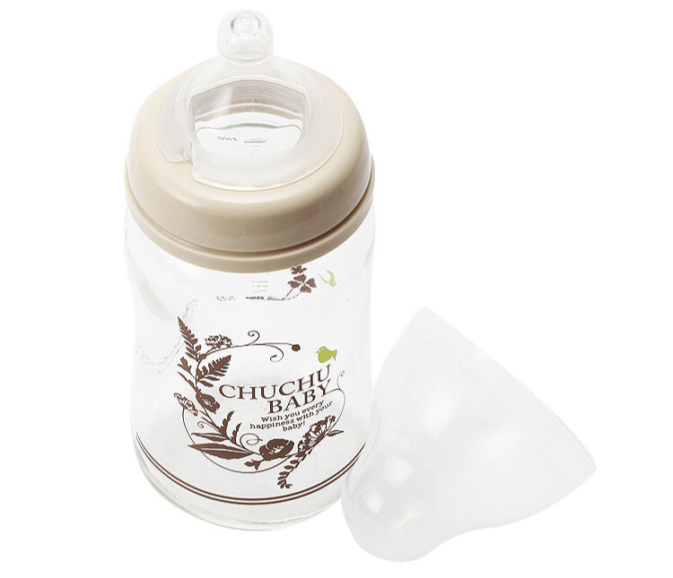 日本原产啾啾baby可爱妈妈玻璃宽口奶瓶160ML 160 ML