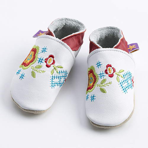 英国原产Starchild牛皮童鞋婴幼儿学步鞋软底鞋  蔷薇 白色 L