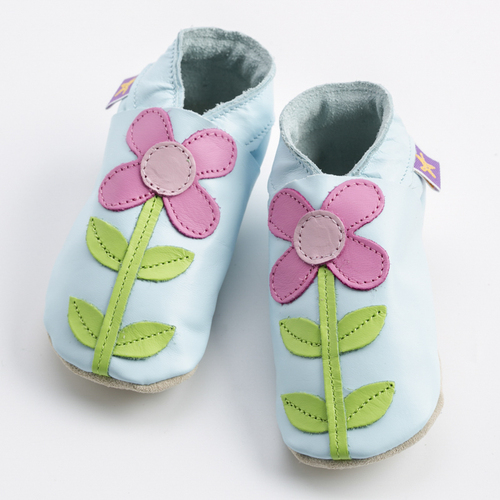 英国原产Starchild牛皮童鞋婴幼儿学步鞋软底鞋 卡米亚  嫩蓝 M