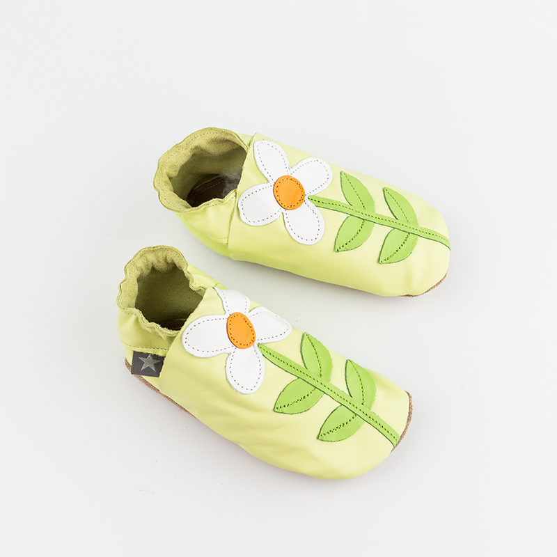 英国原产Starchild牛皮婴幼儿学步鞋软底鞋经典加大码  卡米亚 柠檬黄 XL