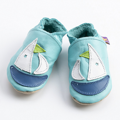 英国原产Starchild牛皮童鞋婴幼儿学步鞋软底鞋  游艇 蓝绿 L
