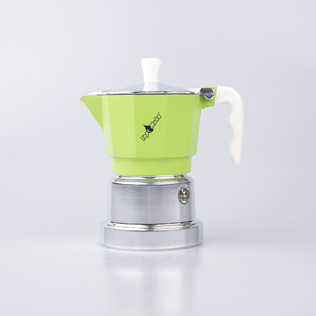 意大利原产Top Moka家用摩卡壶咖啡壶银色底座1杯版