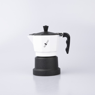 意大利原产Top Moka家用摩卡壶咖啡壶黑色底座1杯版