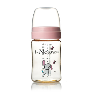 韩国原产i-Nounou婴幼儿奶瓶PES奶瓶树脂奶瓶260ml无奶嘴