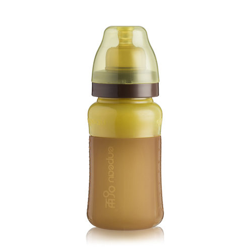 韩国原产enpeau纳米银婴儿硅胶奶瓶260ML(E号奶嘴0-3月) 浅棕色