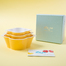 韩国原产deeuno健康儿童碗宝宝碗婴儿碗单色三件套 黄色