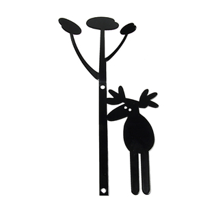 瑞典原产pluto Produkter金属墙上挂钩创意挂衣钩挂衣架 驼鹿