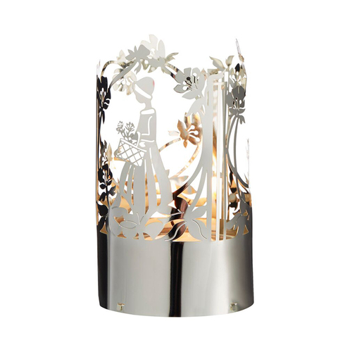 丹麦原产Jette Frolich镀金烛台餐烛架摆件装饰 小女孩儿 银色