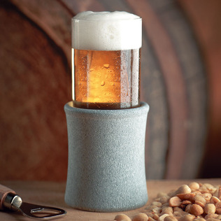 芬兰原产HUKKA滑石冰镇罐 啤酒扎啤冰镇罐 两只装含酒瓶