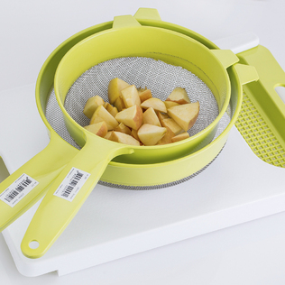 韩国原产doble 不锈钢双耳过滤式沥水篮漏筛（180mm）