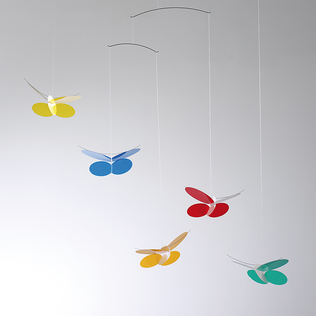 丹麦原产Flensted mobiles 手工房间装饰无声吊饰挂饰 蝴蝶