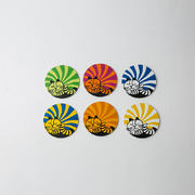 瑞典原产Optodesign 手工桦木茶杯垫隔热垫 6只装鲁道夫