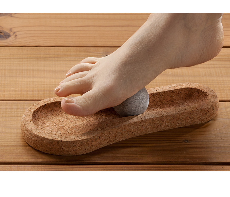 芬兰原产HUKKA滑石按摩球石器 灰色