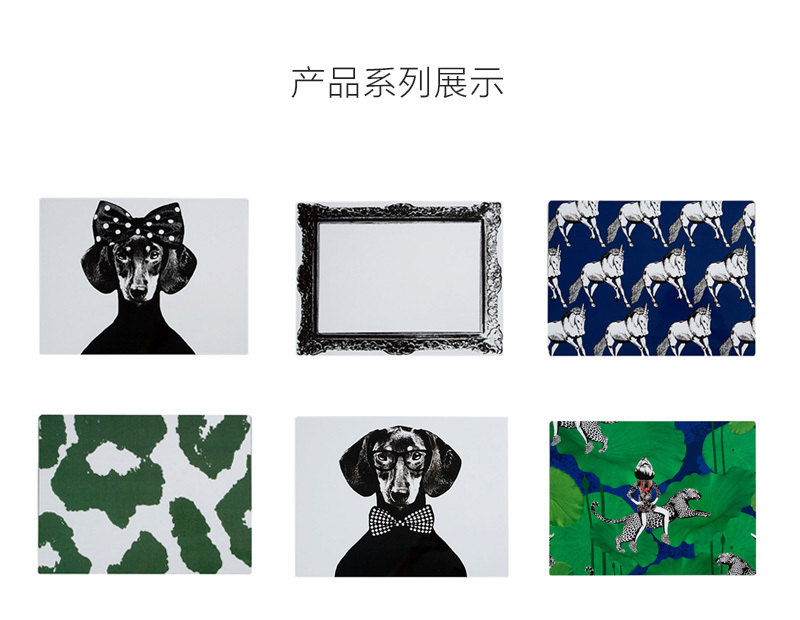 瑞典原产STUDIO LISA BENGTSSON 塑料餐垫桌垫隔热垫 贝蒂 黑白