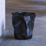 丹麦essey Bin Bin 创意褶皱废纸篓垃圾桶垃圾篓 大号 黑色