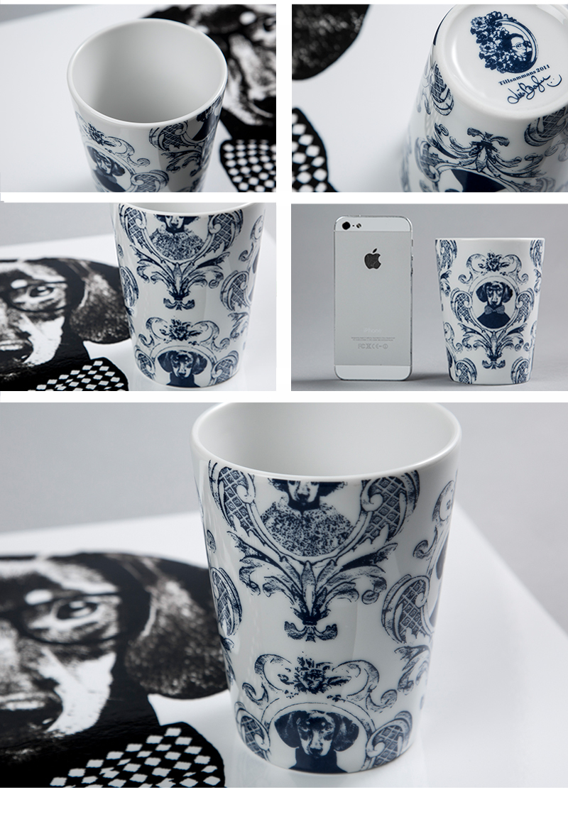 瑞典原产STUDIO LISA BENGTSSON 长石陶瓷情侣马克水杯单个装 蓝色