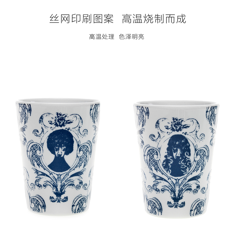 瑞典原产STUDIO LISA BENGTSSON 长石陶瓷情侣马克水杯单个装 蓝色