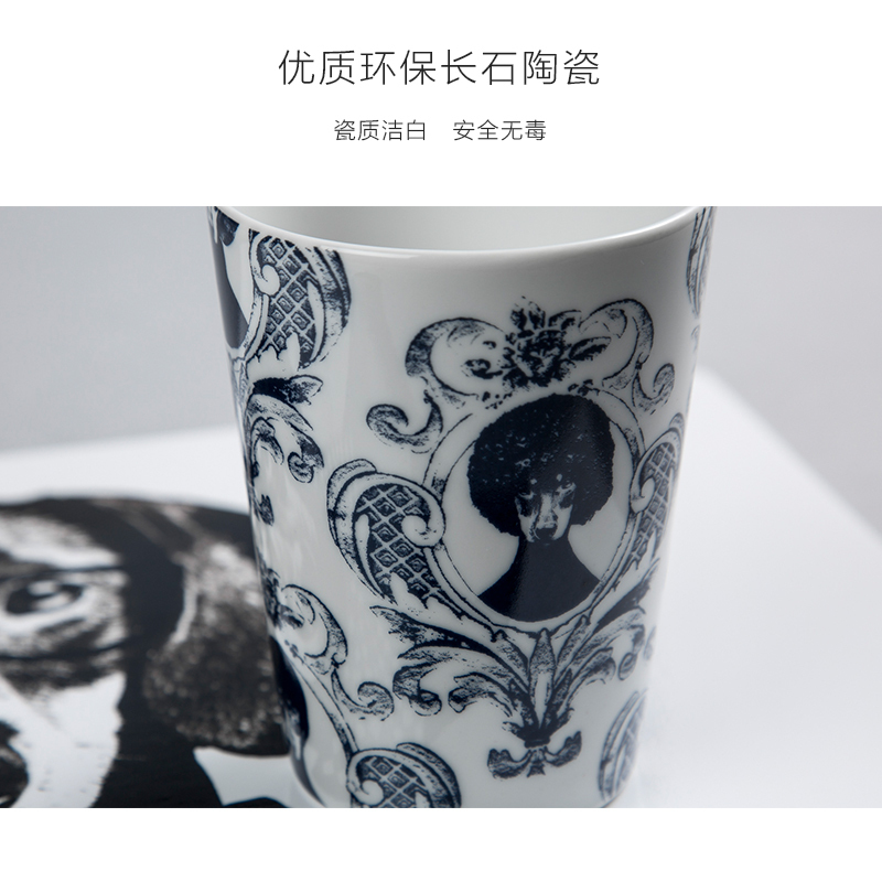 瑞典原产STUDIO LISA BENGTSSON 长石陶瓷情侣马克水杯单个装 蓝色