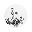 瑞典原产STUDIO LISA BENGTSSON长石陶瓷餐碟菜碟果盘碟 大姐 黑白