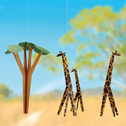 丹麦原产Flensted mobiles 手工房间装饰无声吊饰挂饰 长颈鹿