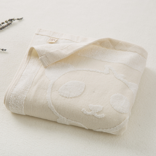 韩国原产namo's 木质纤维方浴巾毛巾熊猫