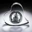 意大利原产Ranoldi水晶摆件 爱心时钟 客厅水晶台钟 钟表摆件 透明