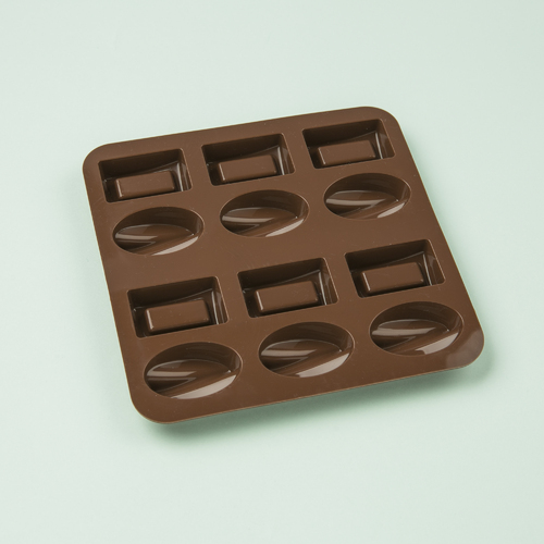 意大利原产Gamme gourmet 奇幻立体巧克力12连硅胶模具 棕色