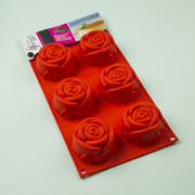 意大利原产Gamme gourmet 迷你玫瑰花甜点6连硅胶模