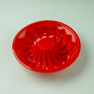 意大利原产Gamme gourmet 红色萨瓦林蛋糕硅胶模具