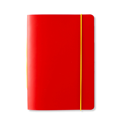 芬兰原产PRIVATE CASE 橡皮筋笔记本记事本可更换纸芯 红色