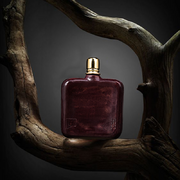 意大利原产Vanni Pratesi and Rogai手工小牛皮套酒壶90ml 棕色