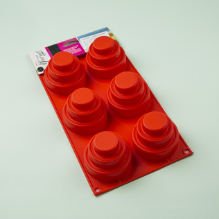 意大利原产Gamme gourmet 迷你三层蛋糕6连硅胶模