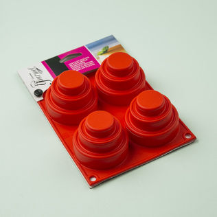 意大利原产Gamme gourmet 迷你三层蛋糕4连硅胶模