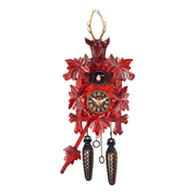 德国原产Engstler黑森林雕刻石英音乐布谷鸟钟挂钟 羚羊