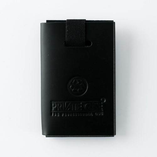 芬兰原产PRIVATE CASE 简约名片夹名片盒卡片包 黑色