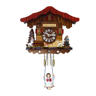 德国原产Engstler黑森林石英挂钟钟表海蒂的小屋装电池