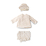 西班牙原产Nene Canela婴儿套装 宝宝外套 宝宝帽子 短裤 米白 M