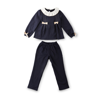 西班牙Nene Canela秋款荷叶领运动装 女宝宝外套 裤子