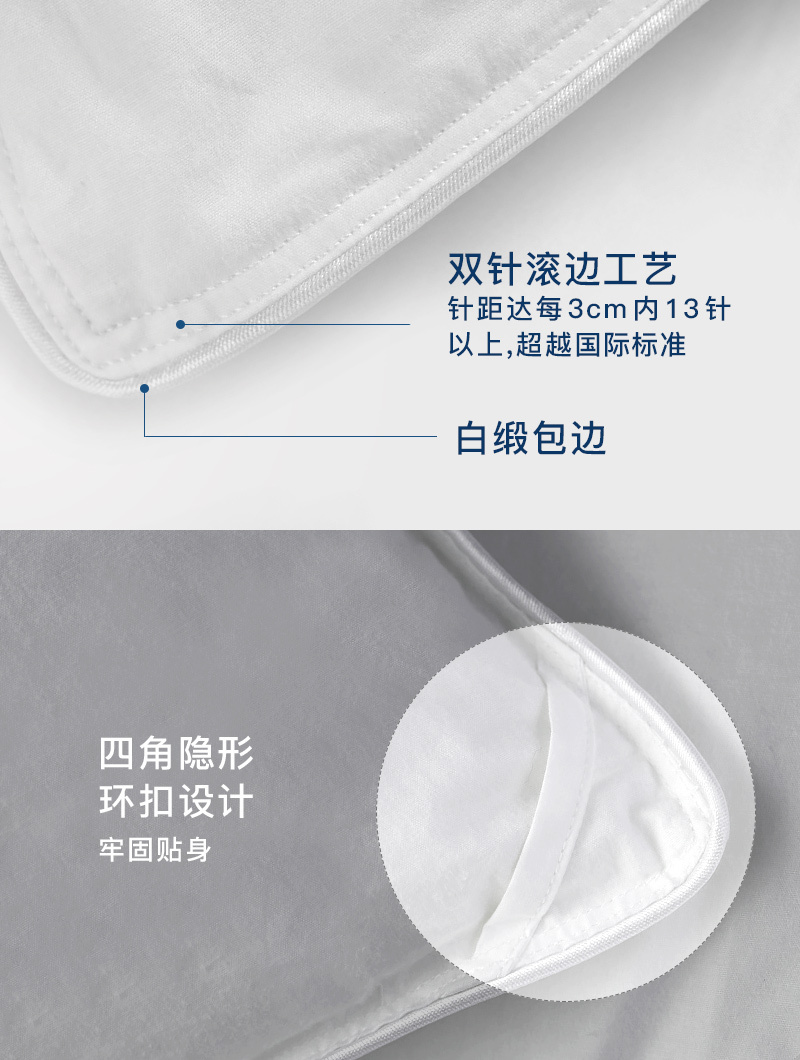 德国原产OBB Royal Bed德国90%鹅绒夏被空调被 Immensee茵梦 白色 150*200cm(适用于1.2m的床)