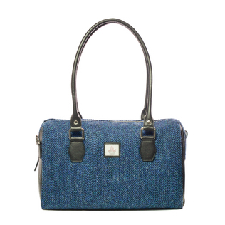 英国原产MACCESSORI 哈里斯彩呢单肩包保龄包 女士单肩包