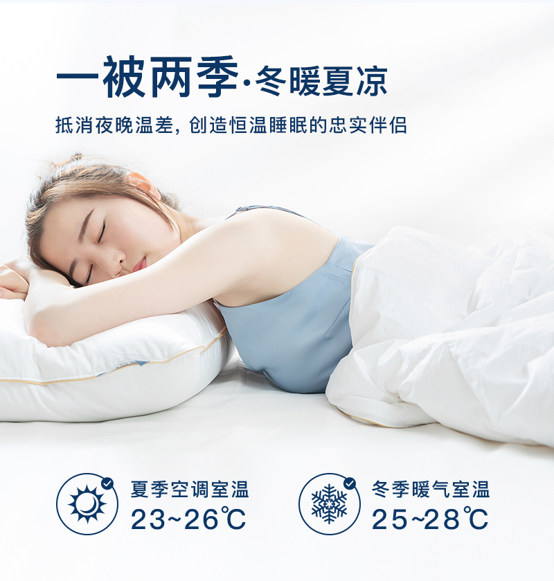 德国原产OBB Royal Bed德国90%鹅绒夏被空调被 Immensee茵梦 白色 150*200cm(适用于1.2m的床)