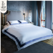 Liebestraum莉帛斯陶120支埃及长绒棉贡缎四件套 图兰朵系列 迷雾兰 260*240cm（适用于2.0m的床）