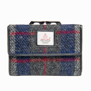 英国原产MACCESSORI 哈里斯彩呢搭扣式卡包钱包 钱包