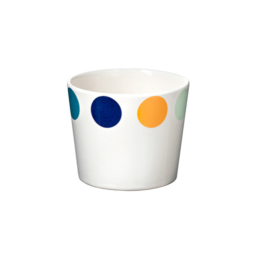 丹麦原产HELBAK陶瓷碗艺术碗手绘碗 多彩斑点