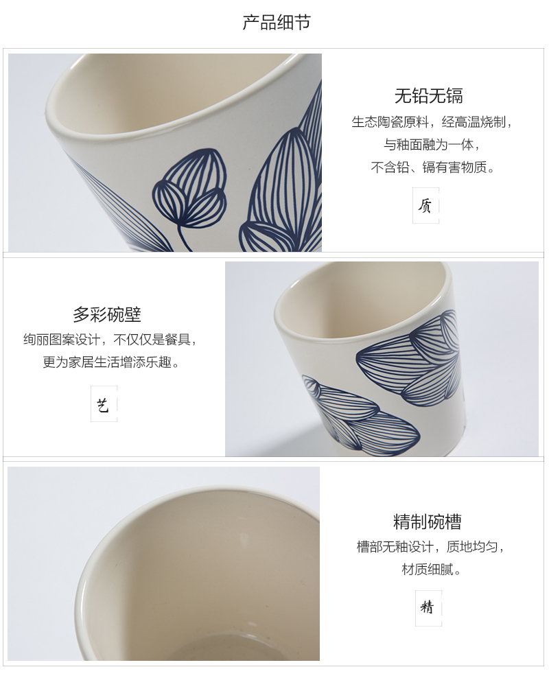 丹麦原产HELBAK陶瓷碗艺术碗手绘碗 梨果图案