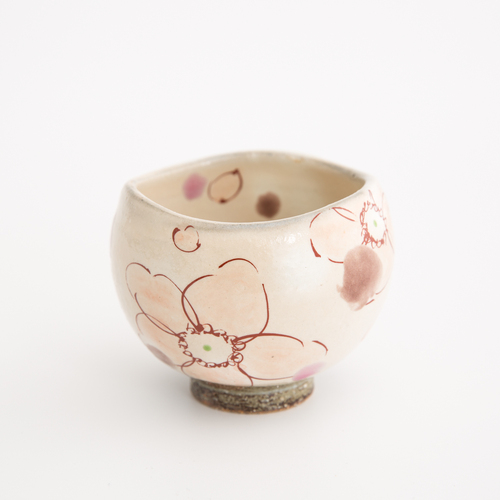 日本原产虚空藏窑URARA语系列手工杯 粉红